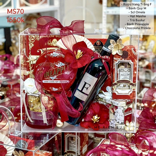 Set Quà Tết Mica ĐỎ MS71
