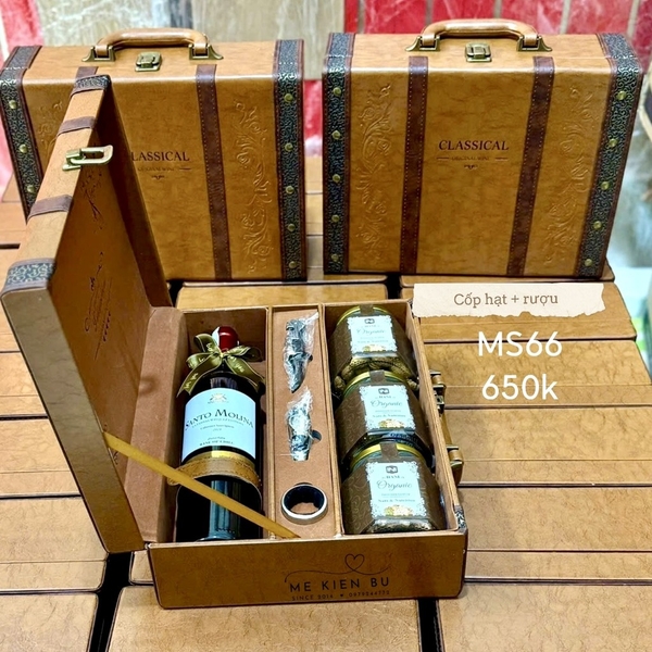 Set Quà Tết Cốp Rượu Hạt MS66