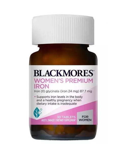 Viên Sắt Cho Bà Bầu Blackmores Pregnancy Iron Không Gây Táo Bón
