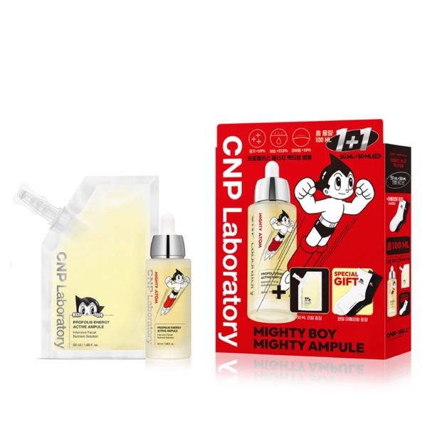 Serum Tinh Chất Keo Ong CNP 3 Món 100ml (1 Lọ 50ml + 1 Túi Refill 50ml + 1 Tất )