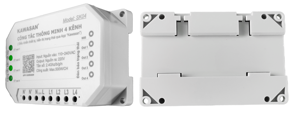 Công Tắc Wifi 4 Kênh SK04