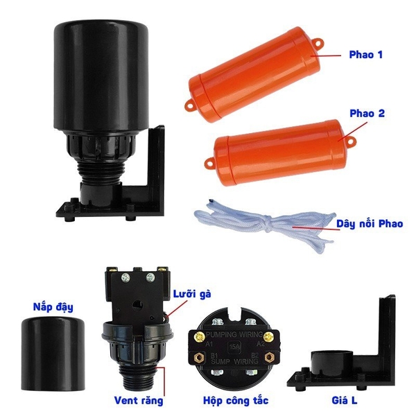 Công Tắc Phao Điều Khiển Bơm Nước CP01
