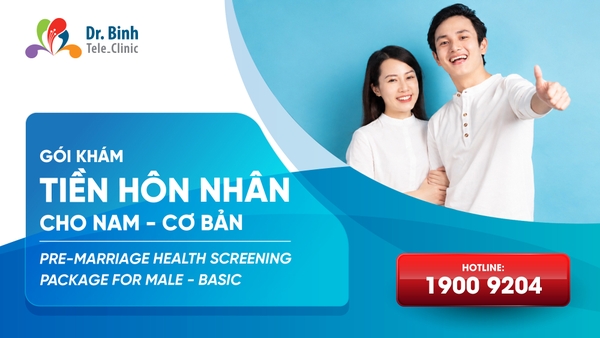 GÓI KHÁM TIỀN HÔN NHÂN <br> CHO NAM - CƠ BẢN