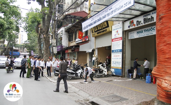 Diễn tập PCCC tại Phòng khám đa khoa Dr. Binh Tele_Clinic