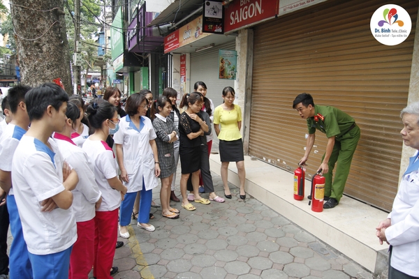 Diễn tập PCCC tại Phòng khám đa khoa Dr. Binh Tele_Clinic