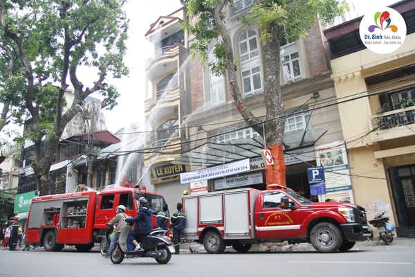 Diễn tập PCCC tại Phòng khám đa khoa Dr. Binh Tele_Clinic