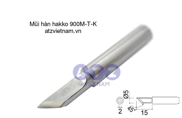 
		Mũi hàn Hakko 900M-T-K – ATZ Việt Nam
	