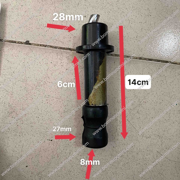 Đầu bơm hỏa tiễn - đuôi chuột bơm hỏa tiễn - ren 8mm