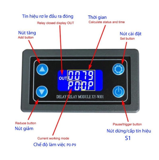 Module Chạy Thời Gian Trễ XY-WJ01