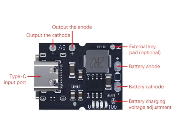 Module Tích Hợp Sạc Xả 5V 2A