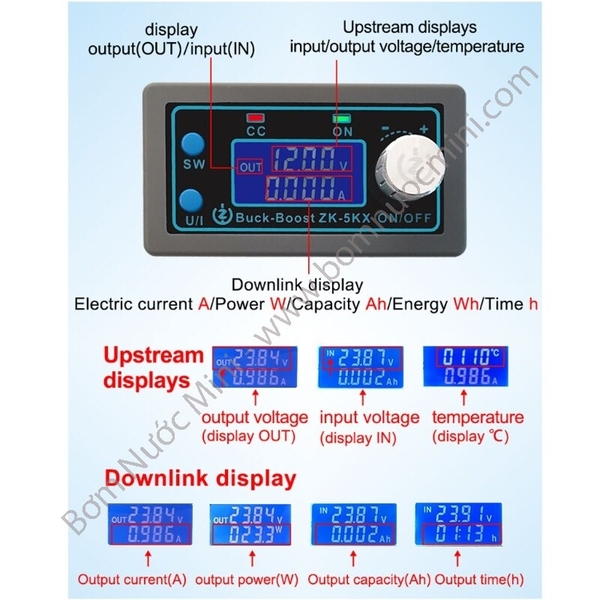 Mạch Hạ Áp 6V-36V Xuống 0,6V-36V 5A 80W ZK-5KX
