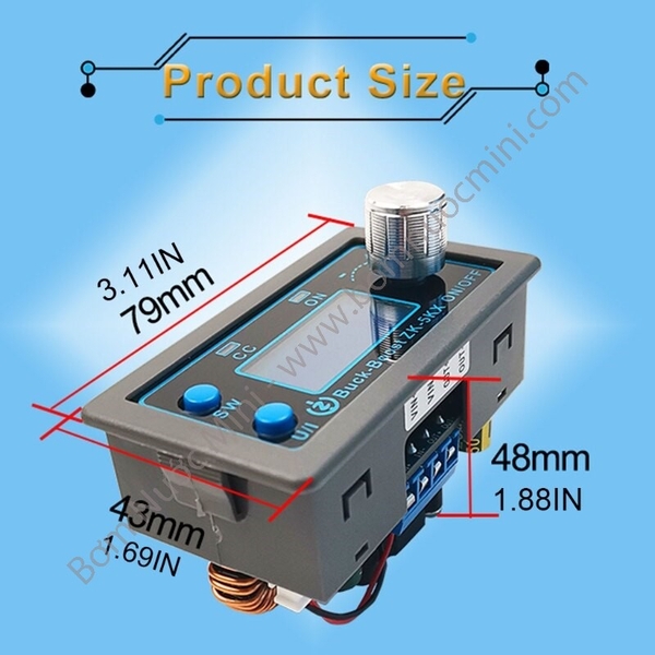Mạch Hạ Áp 6V-36V Xuống 0,6V-36V 5A 80W ZK-5KX