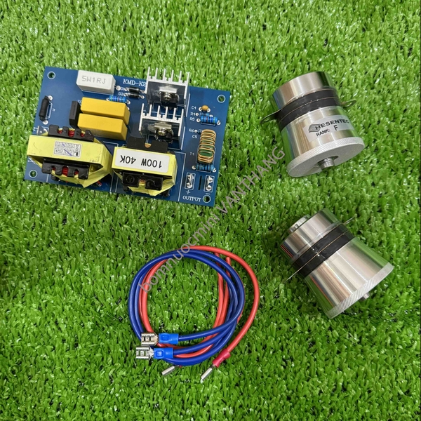 Mạch Phát Siêu Âm Màu Xanh 100W + 2 Rung 40K – Bơm Nước Mini