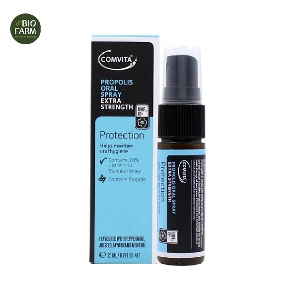 [EXTRA STRENGHTH] Xịt họng keo ong Comvita - Propolis Oral spray New Zealand 20ml