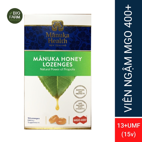 Viên ngậm mật ong Manuka với keo ong