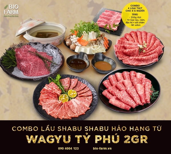 LẨU SHABU-SHABU WAGYU 2GR THƯỢNG HẠNG