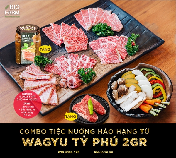 TIỆC NƯỚNG WAGYU 2GR THƯỢNG HẠNG