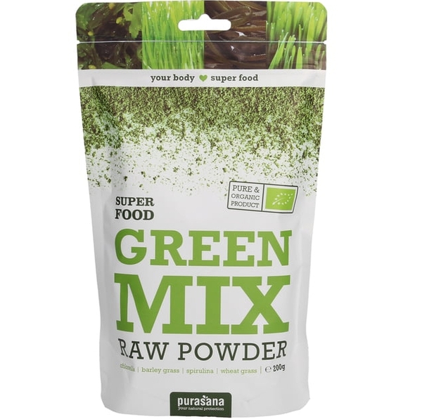 Green Mix Raw Powder 200g Purasana