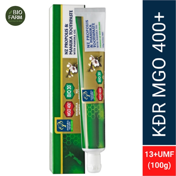 Kem đánh răng Mật ong Manuka với tinh dầu hoa Manuka