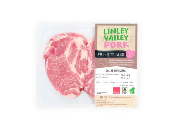 Thịt nạc dăm heo cắt steak (Lean Pork Steak – Linley Valley Pork Australia)