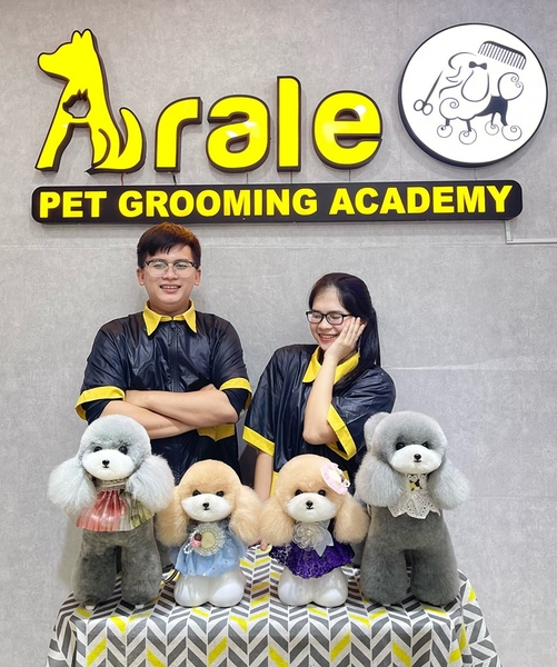 CHÚC MỪNG CÁC BẠN KHÓA HỌC GROOMING LỚP 17/6- QUẬN 6 ĐÃ HOÀN THÀNH TÁC PHẨM CẮT TỈA ĐẦU TIÊN