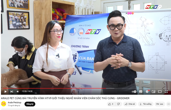 🤩🤩 ARALE VINH DỰ ĐƯỢC XUẤT HIỆN TRÊN KÊNH HTV9 - PHÓNG SỰ : NGHỀ CHĂM SÓC THÚ CƯNG