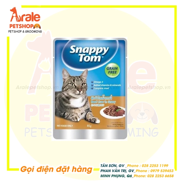 PATE SNAPPY TOM CHO MÈO - GÓI 85GR