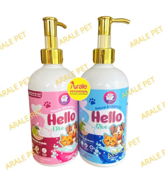 Sữa Tắm Chó Mèo Hello Elite Tinh Dầu Bưởi Tự Nhiên Giúp Khử Mùi Hôi 280g