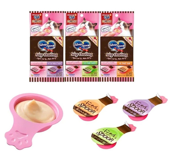 Súp thưởng cho mèo Silver Spoon dạng thìa 4 thìa