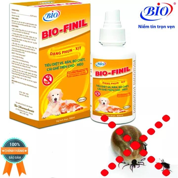 THUỐC XỊT TRỊ VE BIO-FINIL