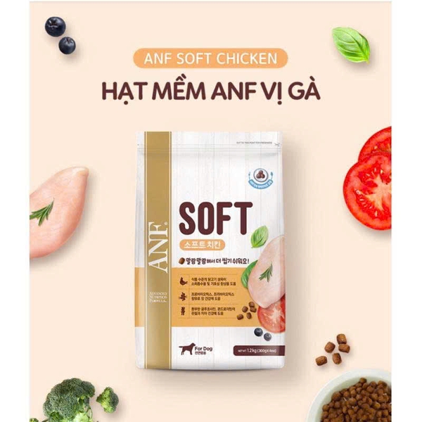 THỨC ĂN HẠT MỀM ANF SOFT VỊ GÀ DÀNH CHO CHÓ MỌI LỨA TUỔI