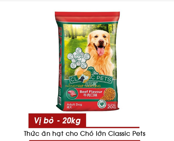 THỨC ĂN CHÓ CLASSIC PET BAO XÁ 20KG