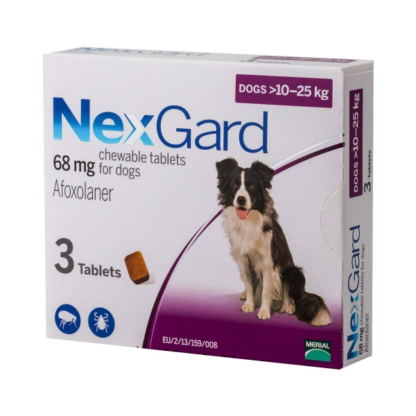 NEXGARD TRỊ GHẺ,VIÊM DA,VE RẬN ( CHÓ 10 - 25KG)