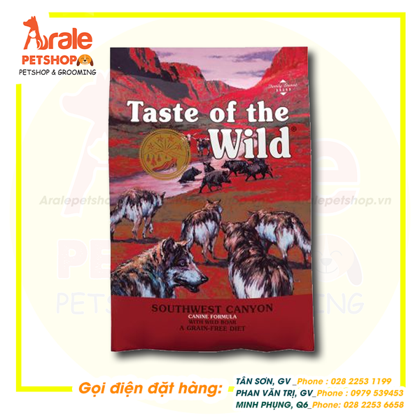 THỨC ĂN CHO CHÓ TASTE OF THE WILD - VỊ HEO RỪNG NƯỚNG