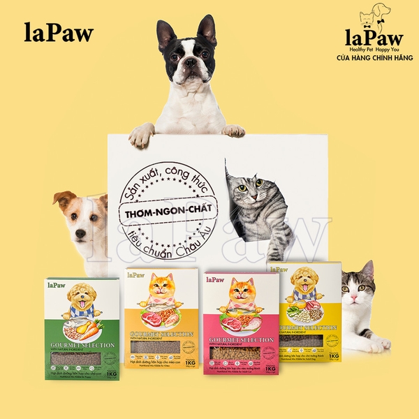 HẠT HỖN HỢP DINH DƯỠNG LAPAW CHO CHÓ CON 1KG