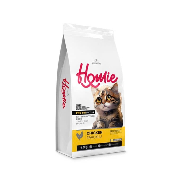 [ SALE OFF 20%] Homie Thức ăn cho mèo con & mèo mẹ Thịt Gà Super Premium (1kg5)