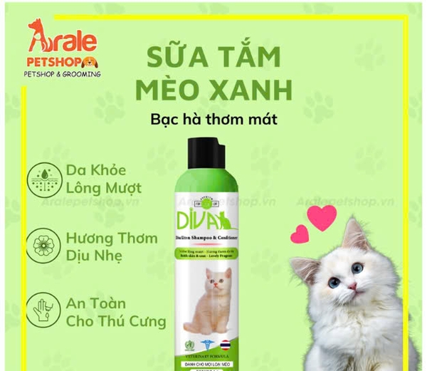SỮA TẮM DIVA CHO MÈO
