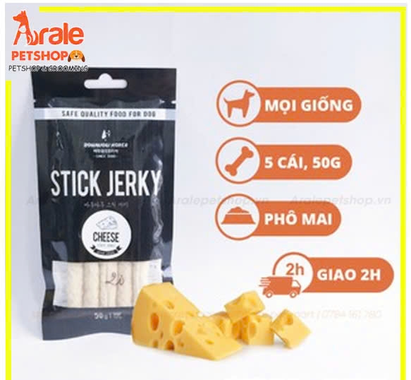 SNACK PHÔ MAI QUE BOWWOW CHO CHÓ 50G