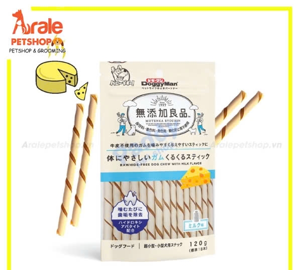 QUE GẶM DOGGYMAN HƯƠNG PHÔ MAI - 120G