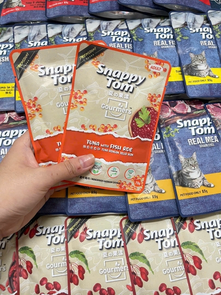 THỨC ĂN ƯỚT SNAPPY TOM CHO MÈO - MIX VỊ TRÁI CÂY