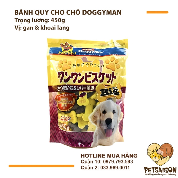 Bánh Thưởng Cho Chó Bánh Quy Doggyman Nhiều Vị