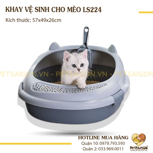 Khay Vệ Sinh Cho Mèo LS224 - Lớn