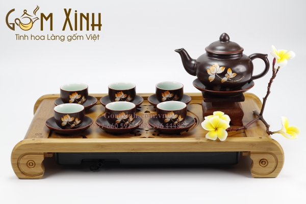 ấm chén bát tràng cao cấp
