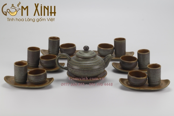 Bộ ấm chén bát tràng cao cấp