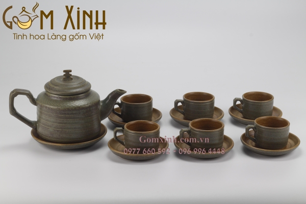 Bộ trà sứ bát tràng đẹp