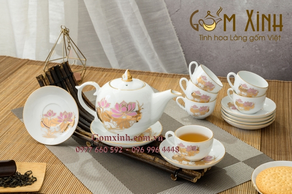 ấm chén Bát Tràng đẹp