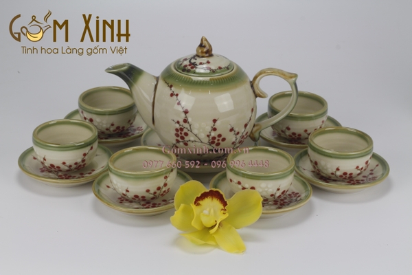 bộ ấm chén bát tràng giá rẻ
