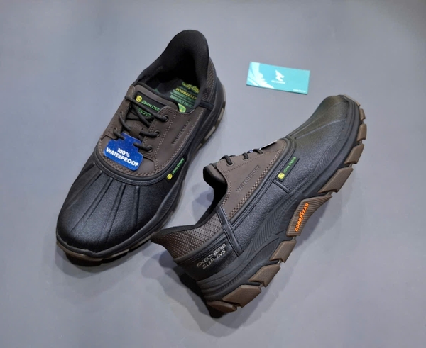 Giày S.K.E.C.H.E.R.S x J.O.H.N D.E.E.R.E Slip -ins waterproof dế Goodyear - đen