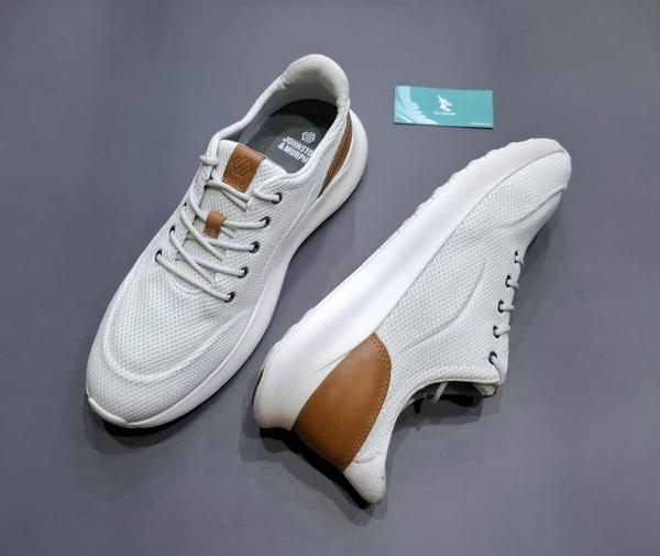 Giày thời trang/công sở Johnston & Murphy Knit - White 2