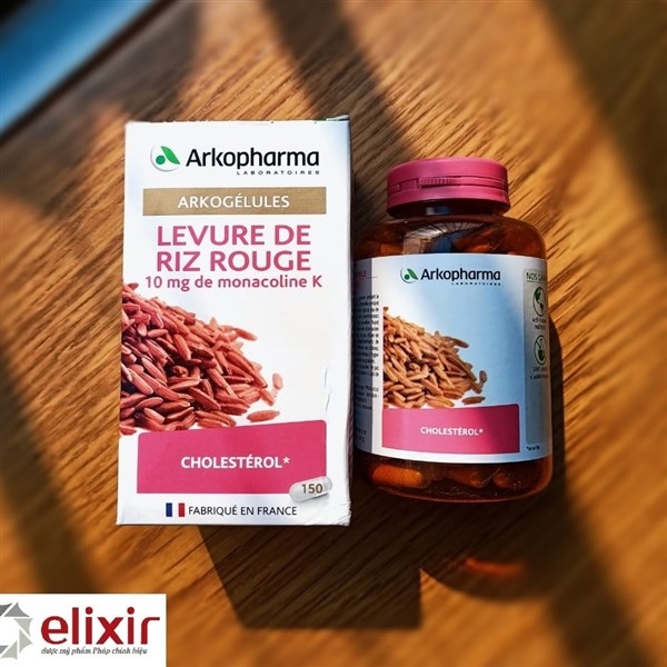 Viên uống ĐIỀU TRỊ MỠ MÁU Arkopharma LEVURE DE RIZ ROUGE